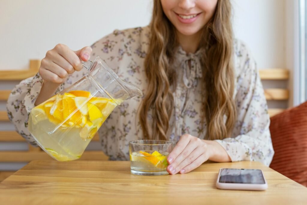 Healthy morning routine with detox drinks UK"