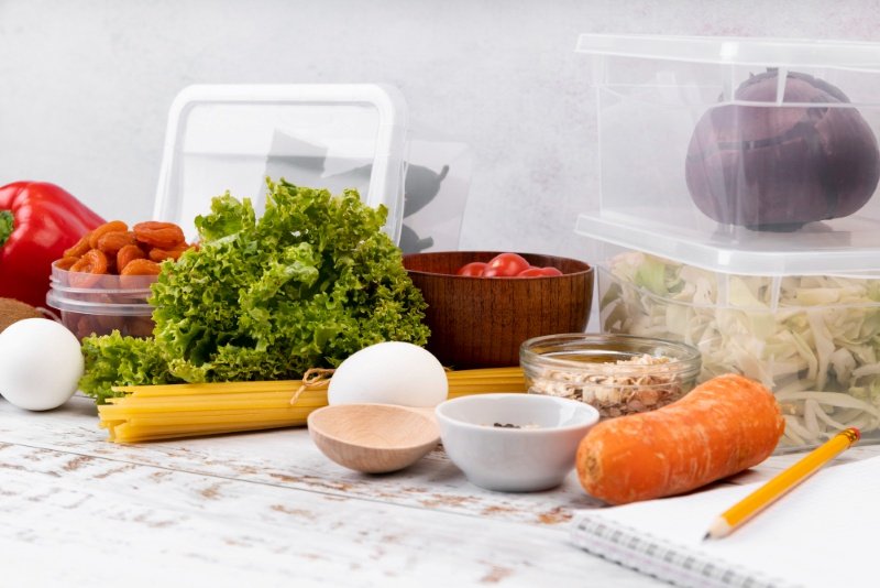 Holistic Nutrition USA with fresh fruits, vegetables, and whole foods