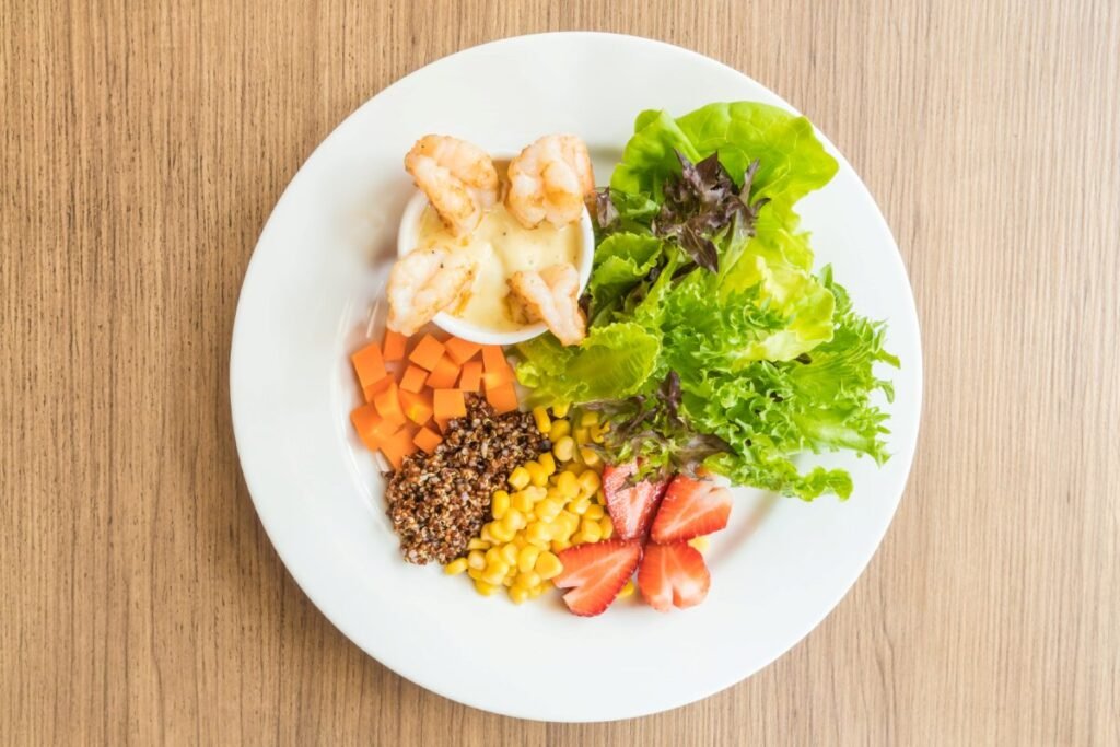 Low Calorie Meals for Fat Loss UK balanced healthy plate