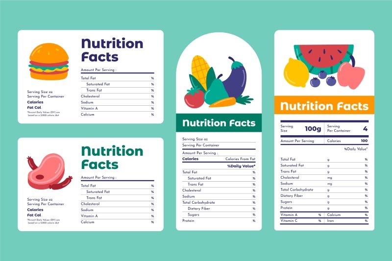 Check Nutritional Value Guide UK labels for calories, protein, and vitamins in everyday foods