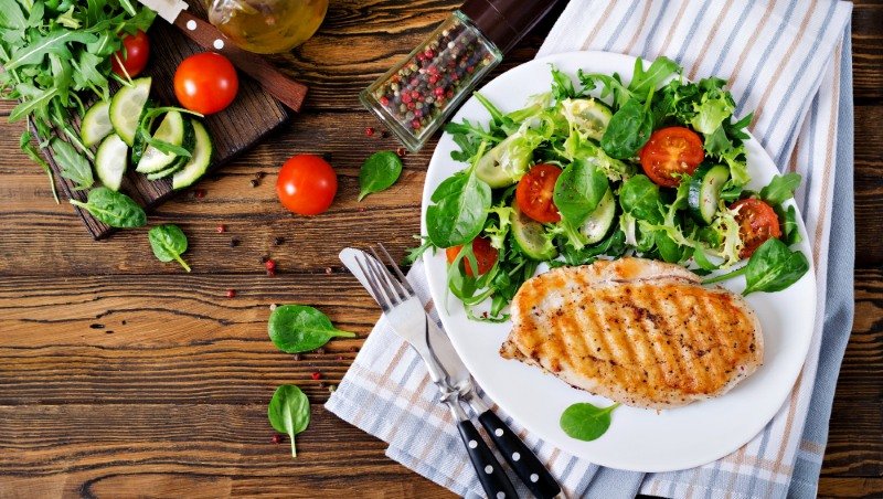 Healthy meal based on Chicken Breast Nutrition Facts USA