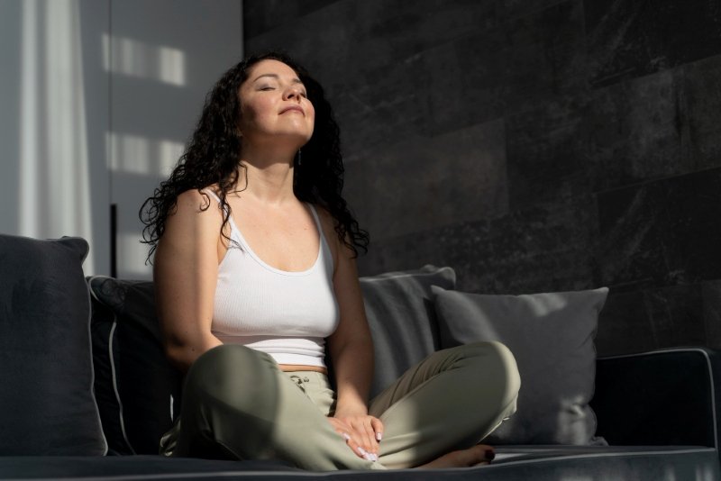 mindful breathing for anxiety in USA practice at home