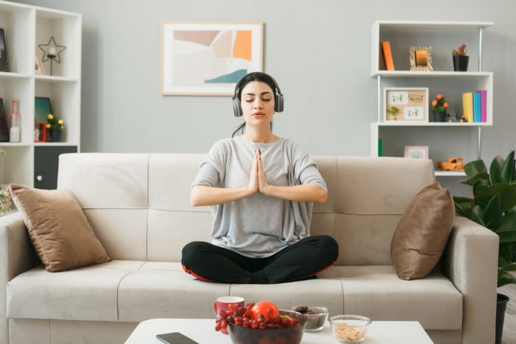 mindful breathing for anxiety in USA at home