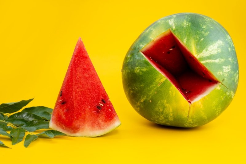 Fresh juicy watermelon showing Watermelon Calories in USA and high water content benefits