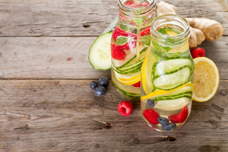 detox water for weight loss ingredients lemon cucumber mint ginger