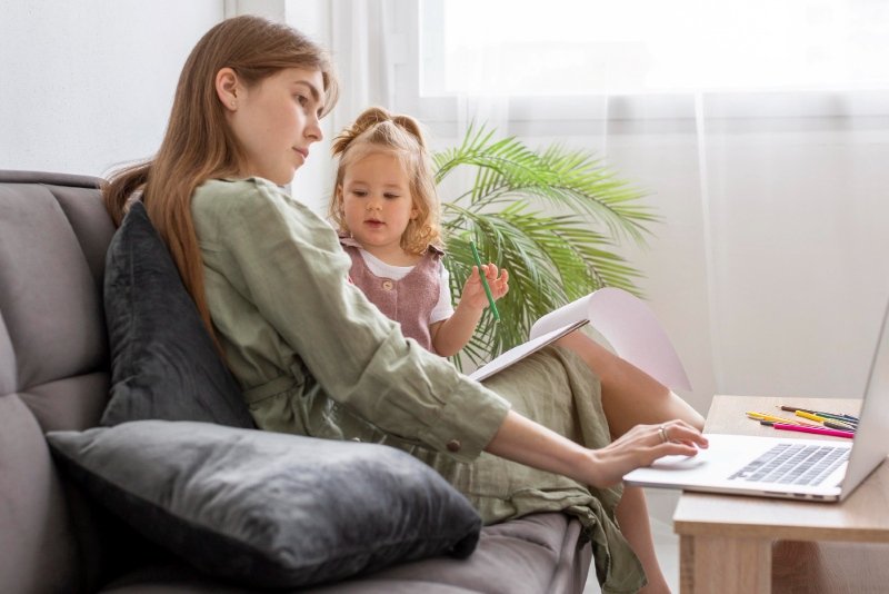 UK mom feeling relaxed after applying work life balance tips UK moms recommend