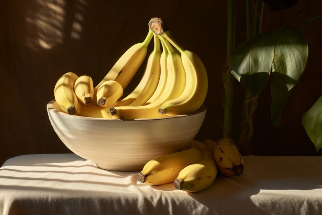 Banana nutrition in USA – fresh and sliced bananas with health benefits
