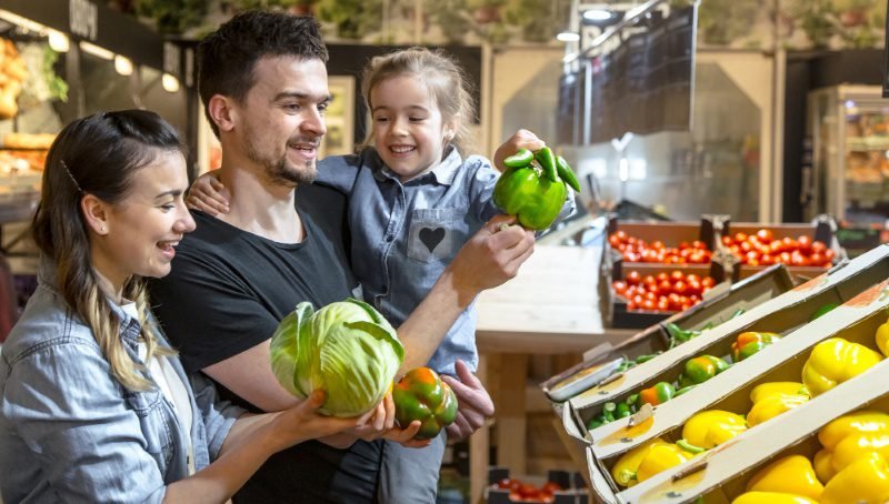 UK families following a π Simple Healthy Living Routine in the UK through smart grocery shopping