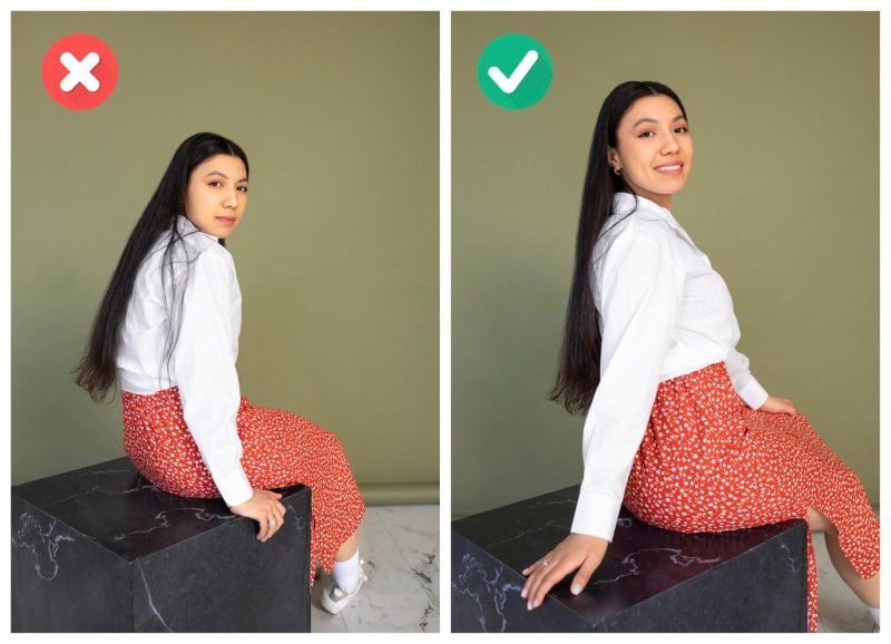 Common mistakes in home back workout without equipment showing poor form and posture issues