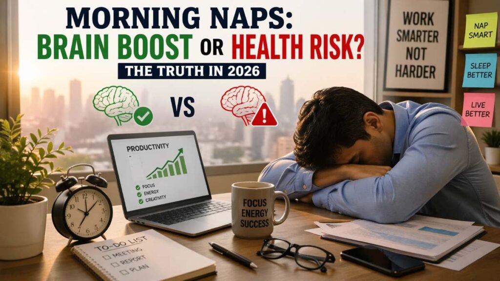 [Morning naps benefits vs risks productivity sleep health 2026]