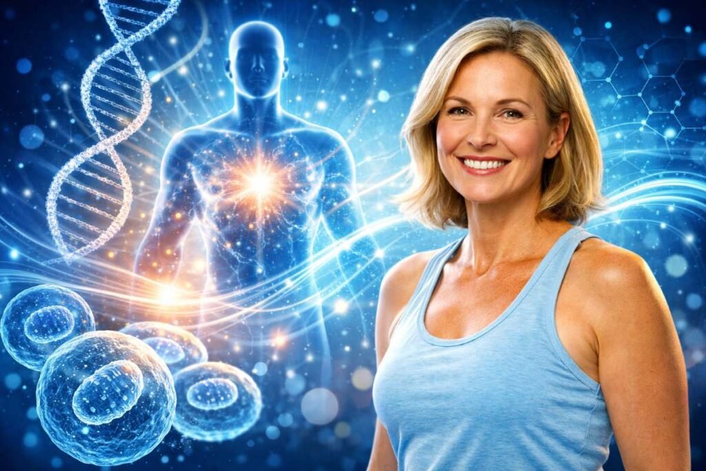 NMN anti aging benefits, youthful energy, longevity science, NAD+ cellular energy, biohacking health USA 2026