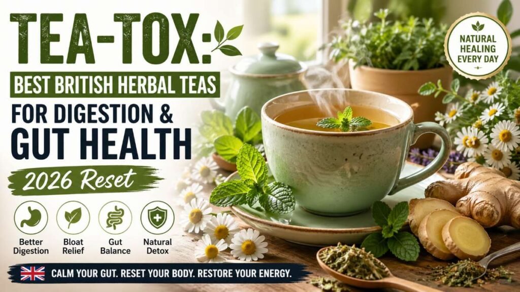 Best British Herbal Teas for Digestion supporting gut health and natural detox in 2026