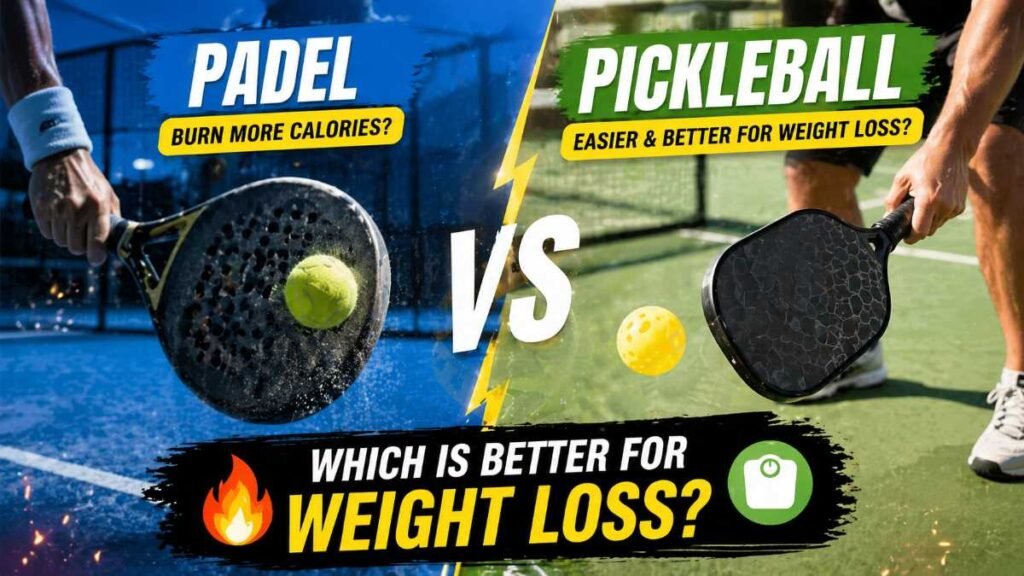 Comparison of Padel Tennis vs Pickleball for Weight Loss in the UK
