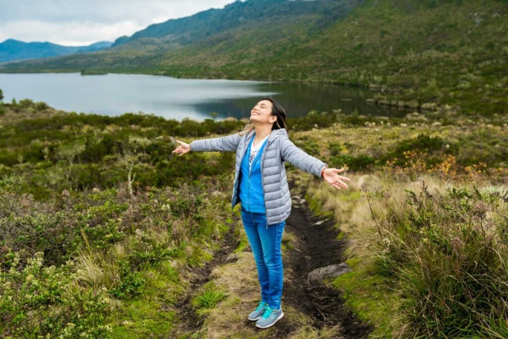 Revitalized person after following NHS Health Check Over 40 lifestyle guidance