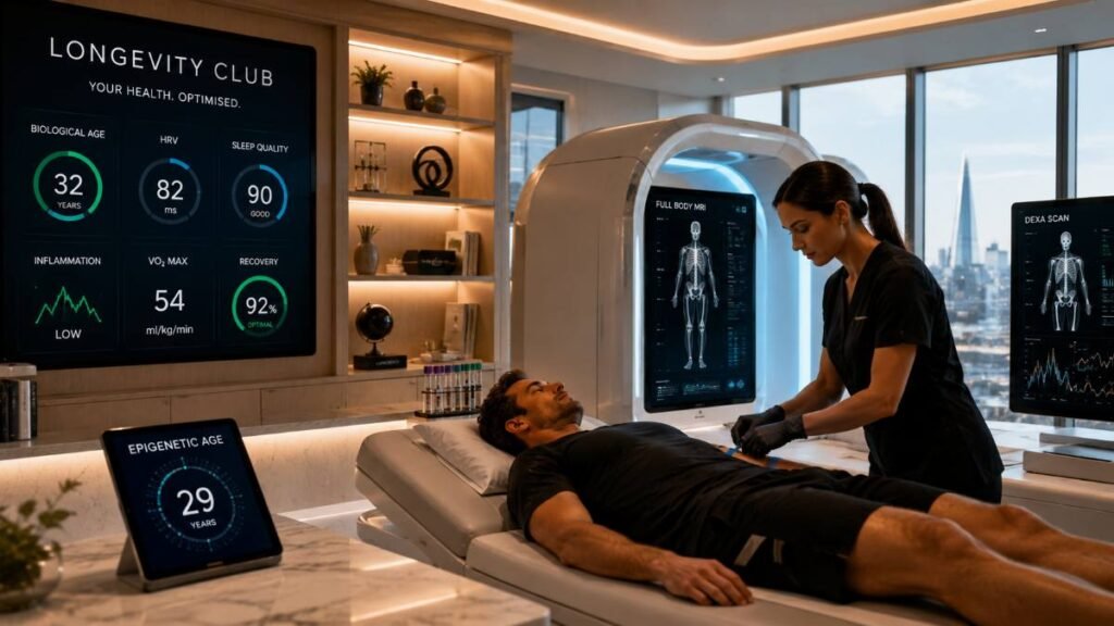 Data-driven diagnostics at longevity clubs' in London