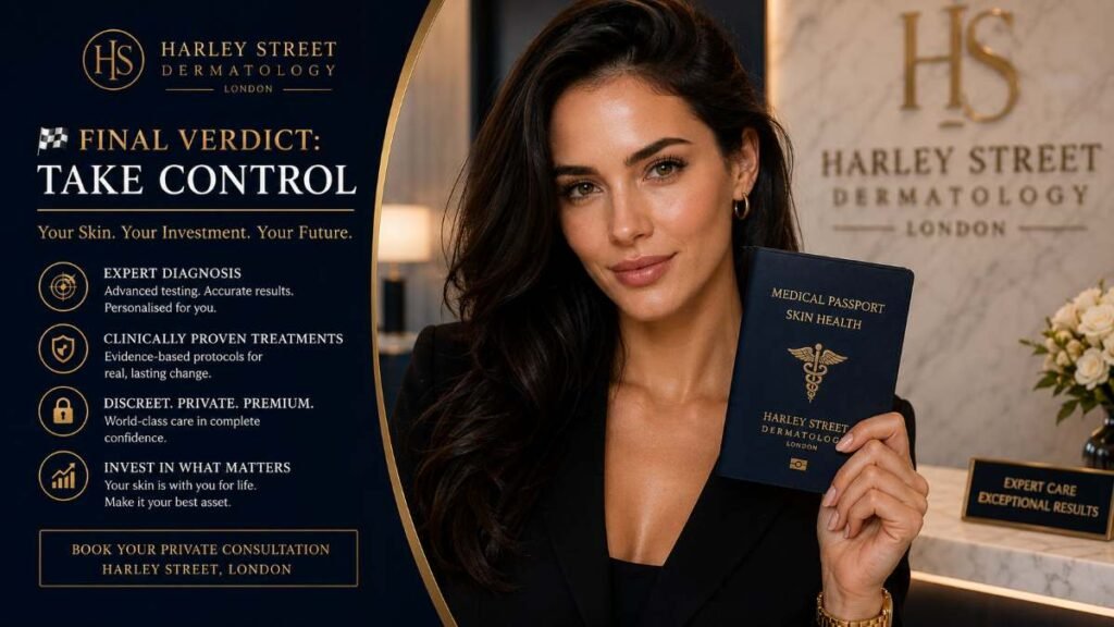 Final verdict on prioritizing your skin health via a private dermatologist London.