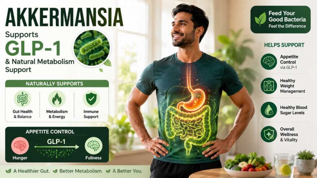 Akkermansia Muciniphila GLP-1 support for appetite control and healthy metabolism