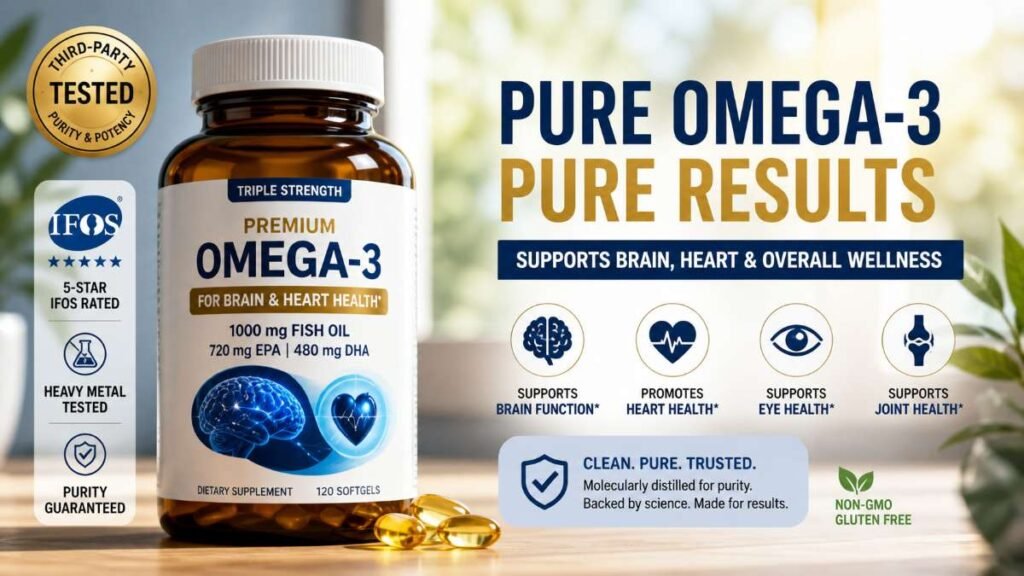 Best Omega-3 supplement purity for brain health and cognitive support