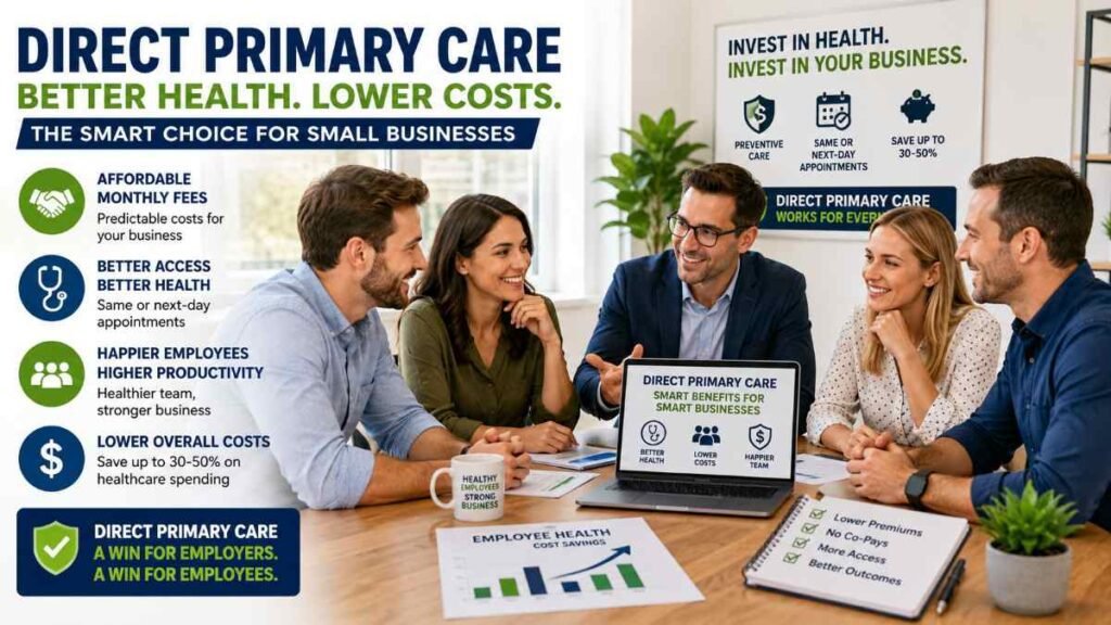 Direct Primary Care Near Me helping small businesses provide affordable employee healthcare benefits in the USA