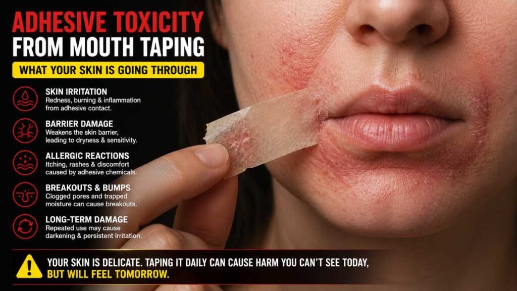 Skin irritation and mouth taping side effects