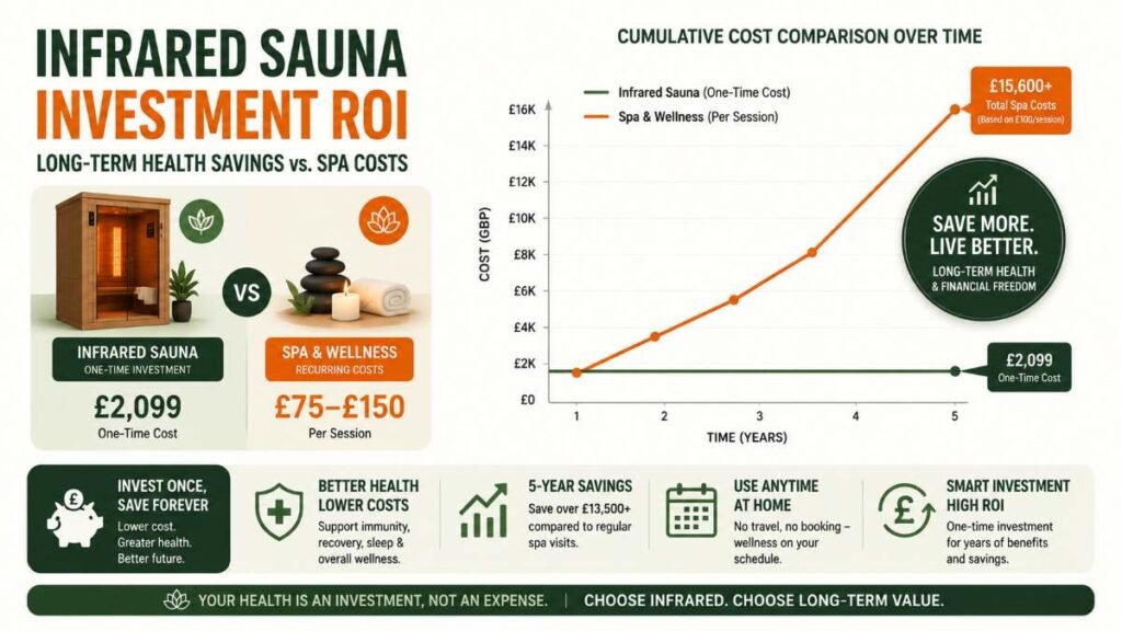 Long-term ROI of owning a home infrared sauna in the UK.