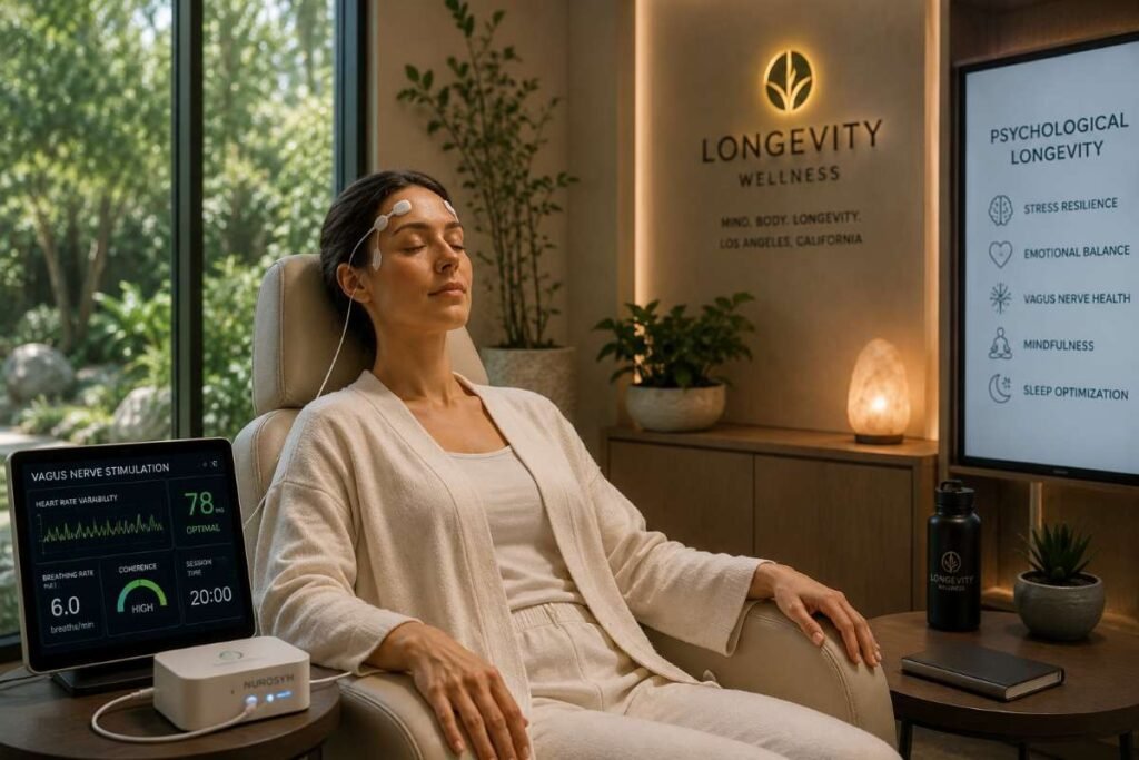 Integrating mental health and vagus nerve stimulation at the Top 5 Longevity Clinics in California.
