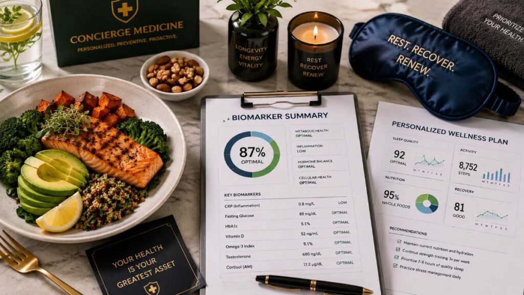 Maximizing lifestyle longevity biomarkers alongside the concierge medicine cost per