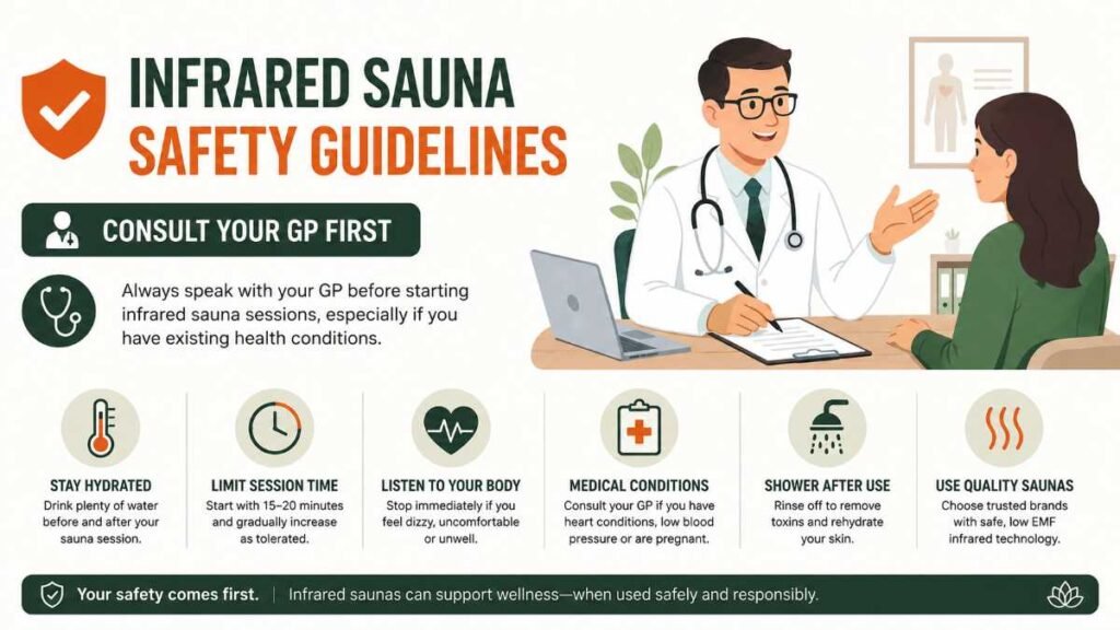 Infrared Sauna UK safety protocols and medical hardware compatibility rules.