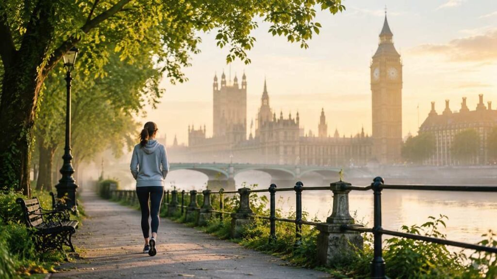 Silent Walking Routes in London for Stress helping people improve mental clarity and reduce urban burnout in 2026 UK.