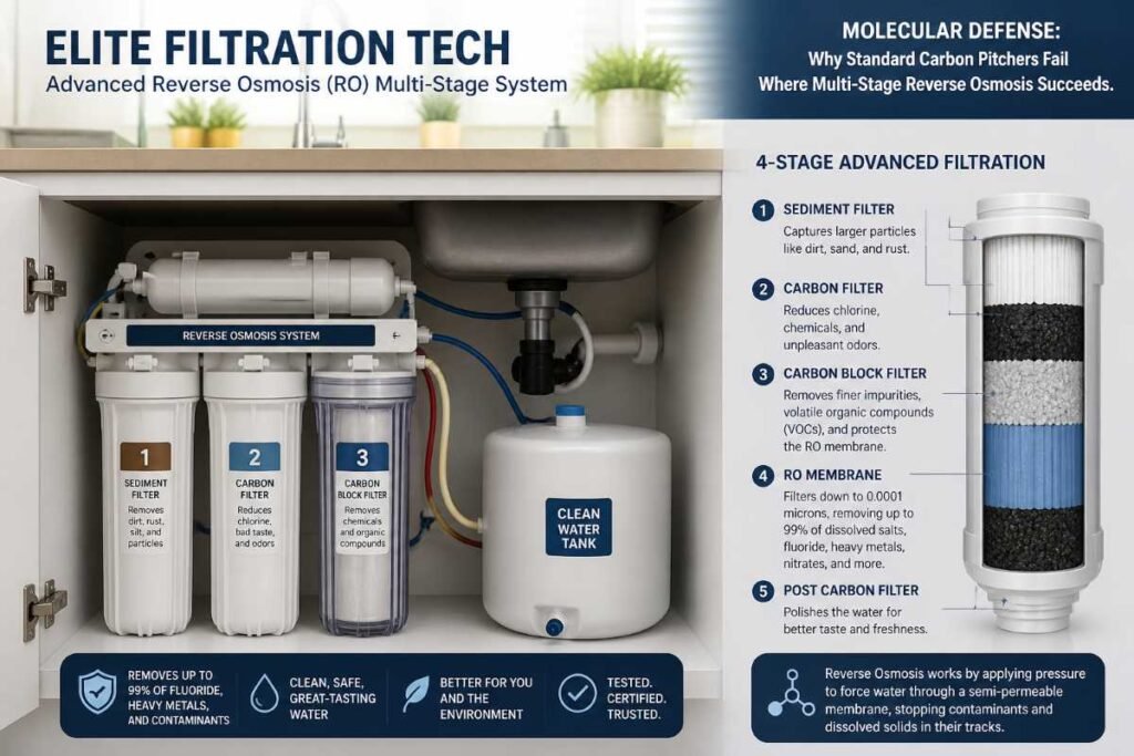 Advanced reverse osmosis systems for the truth about fluoride in US city water best filtration 2026.