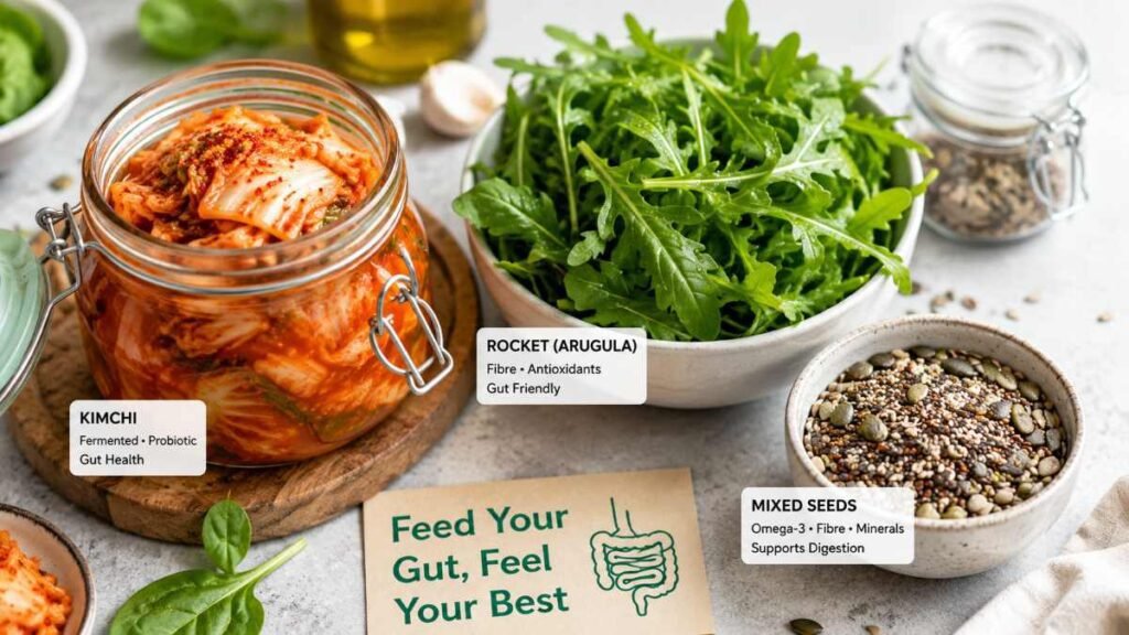 A variety of fermented foods and healthy fats essential for the ‘Quiet Quit’ on Sugar: A 30-Day Protocol.