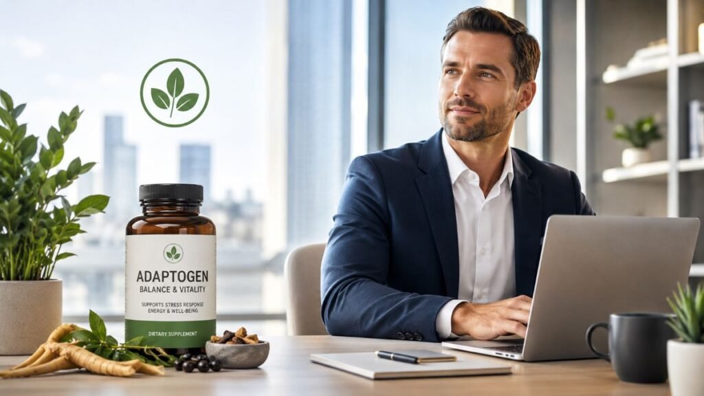 Adaptogen supplements in USA for biological resilience and energy.