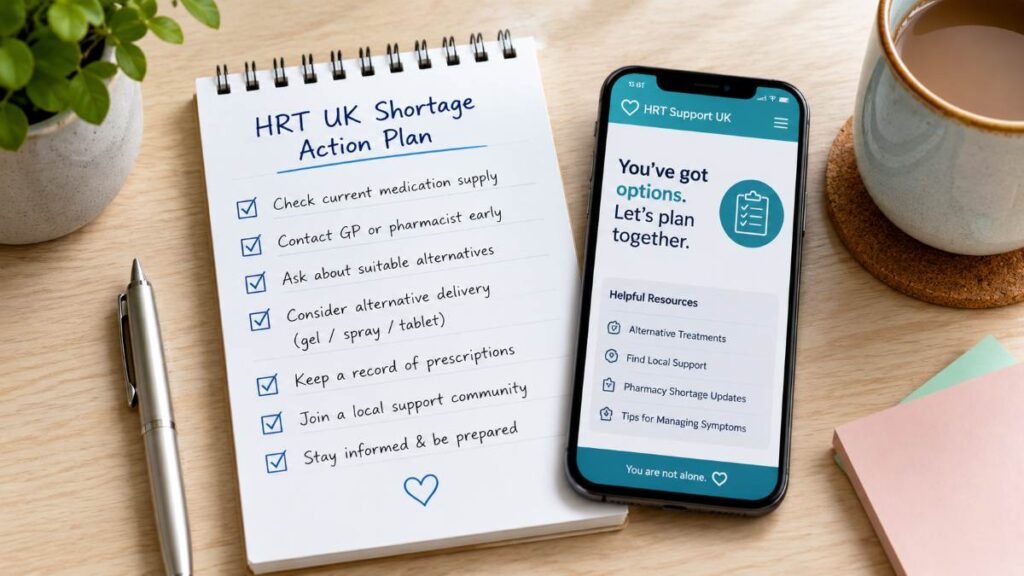 Step-by-step plan for sourcing HRT patches in the UK.