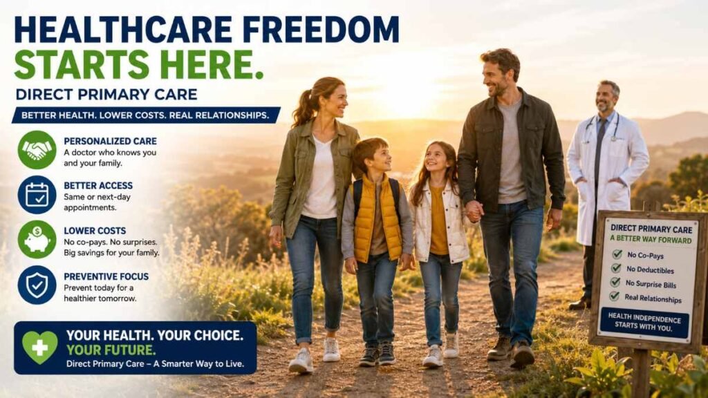Direct Primary Care (DPC) Near Me healthcare independence movement helping Americans achieve affordable personalized wellness care in 2026.