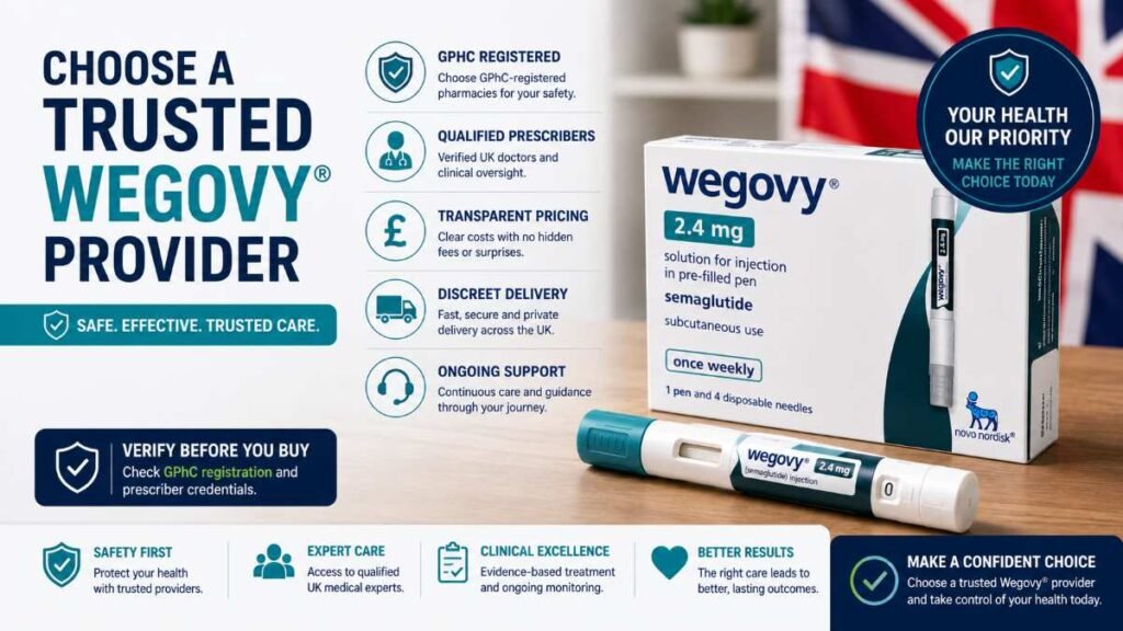 Choosing the best GPhC registered provider for affordable Wegovy UK price