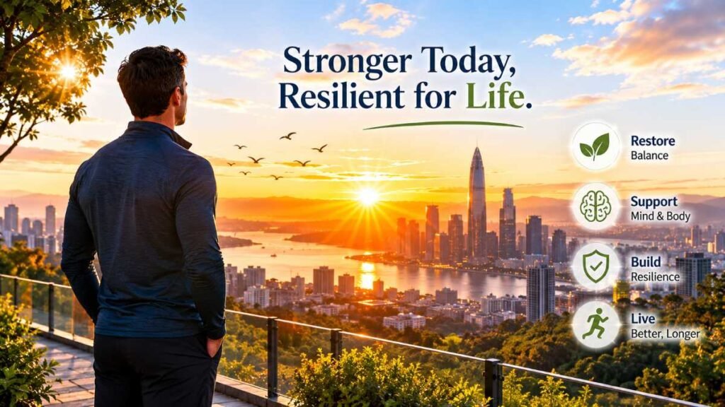 Path to biological resilience using adaptogen supplements in USA.