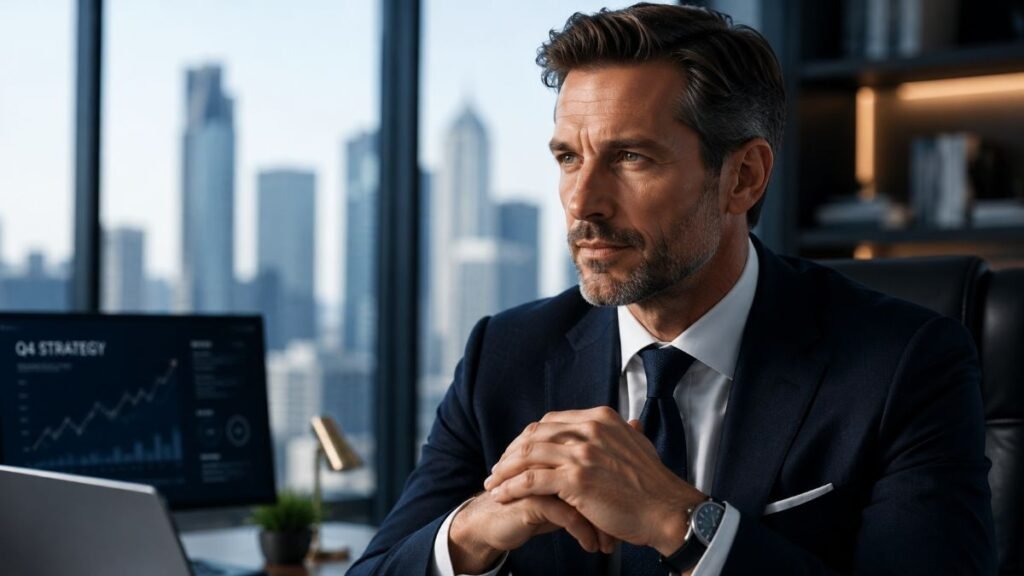 CEO using NAD injection for cognitive clarity and peak mental performance.