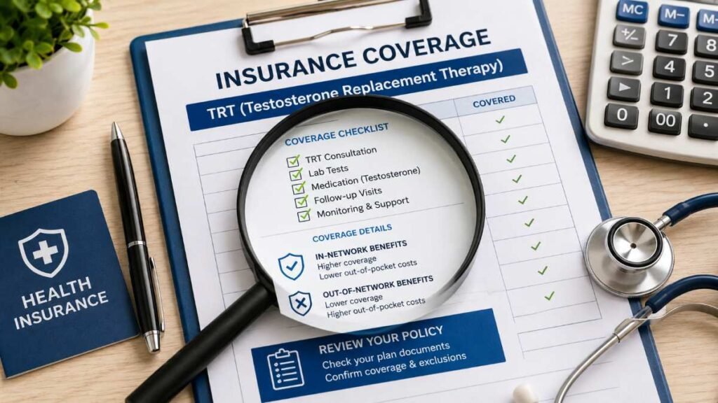 Navigating insurance coverage for TRT clinic near me services