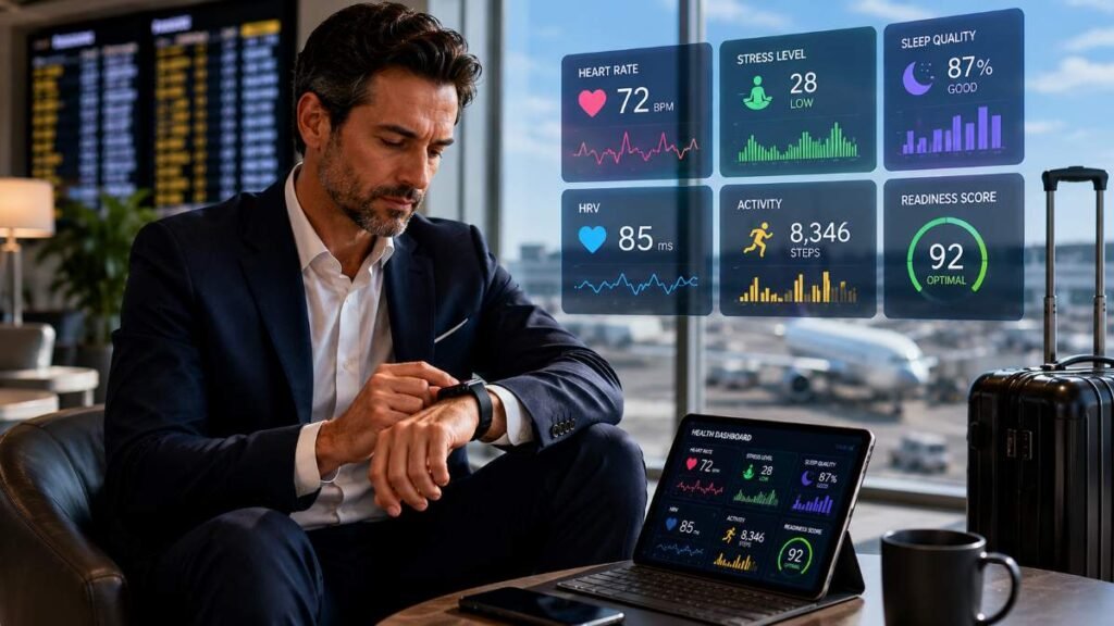 Executive Wellness Program with wearable health tracking and concierge care