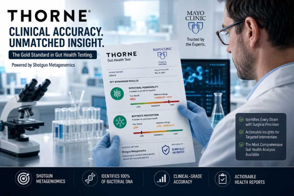 Viome vs Thorne gut health test guiding personalized nutrition and digestive health optimization