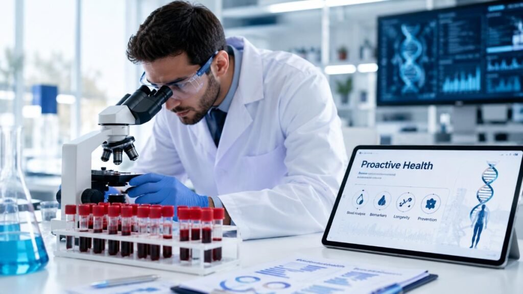 Proactive health science and advanced blood testing for longevity