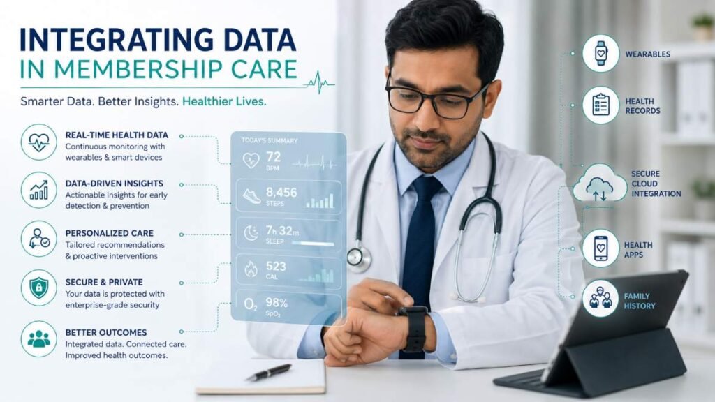 Precision medicine and data tracking in private health membership plans.