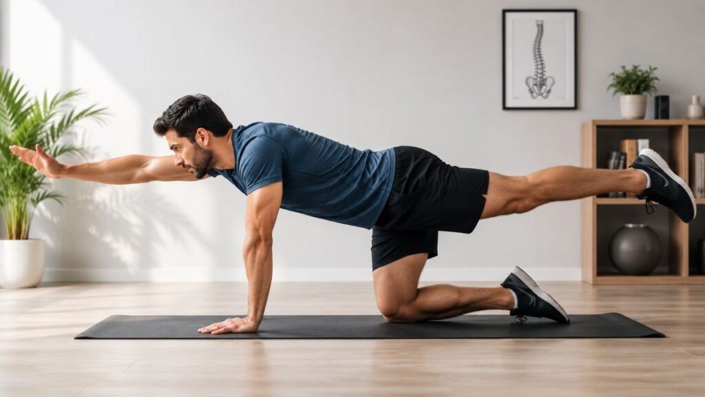 Safe exercises for back pain treatment