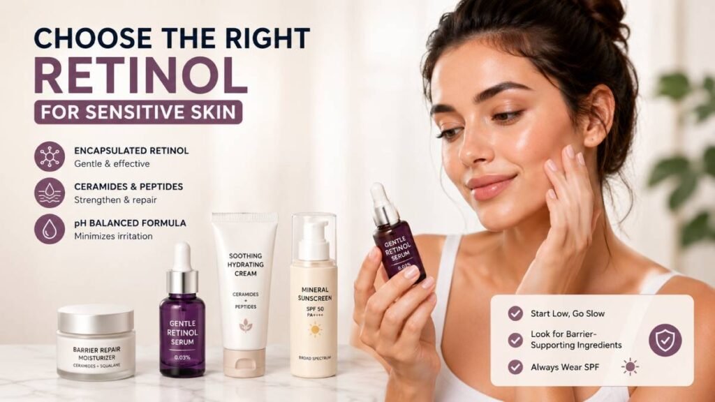 Choosing the best retinol for sensitive skin in 2026