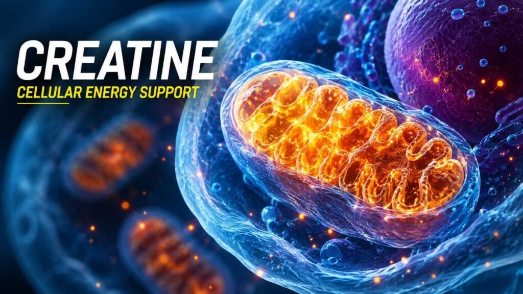 Cellular energy support from creatine for women over 40.