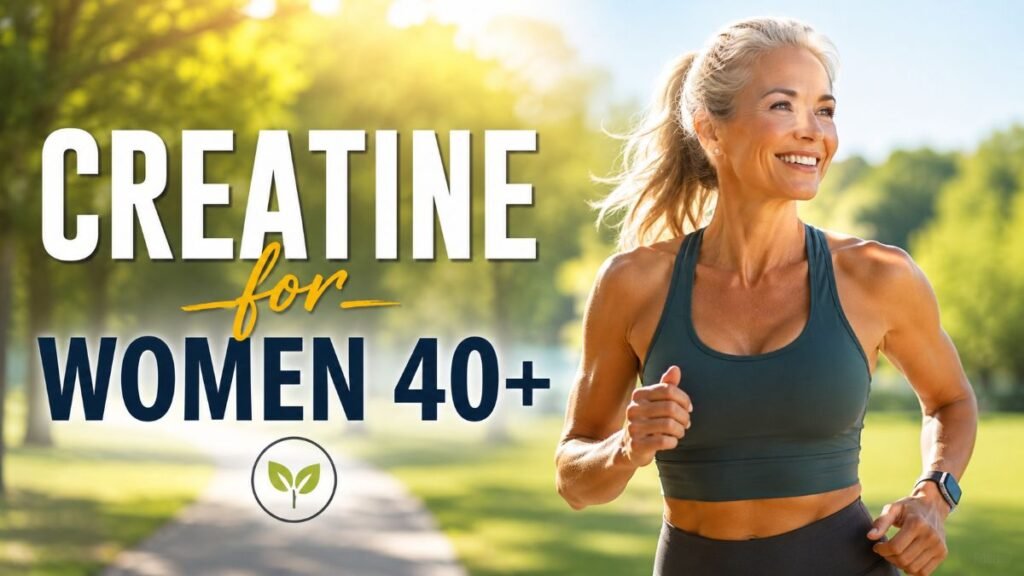 Creatine for women over 40 maintaining energy and strength.