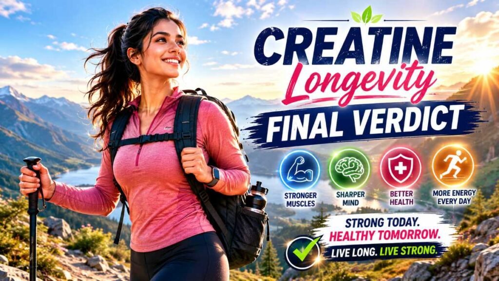 Long-term longevity benefits of creatine for women over 40.