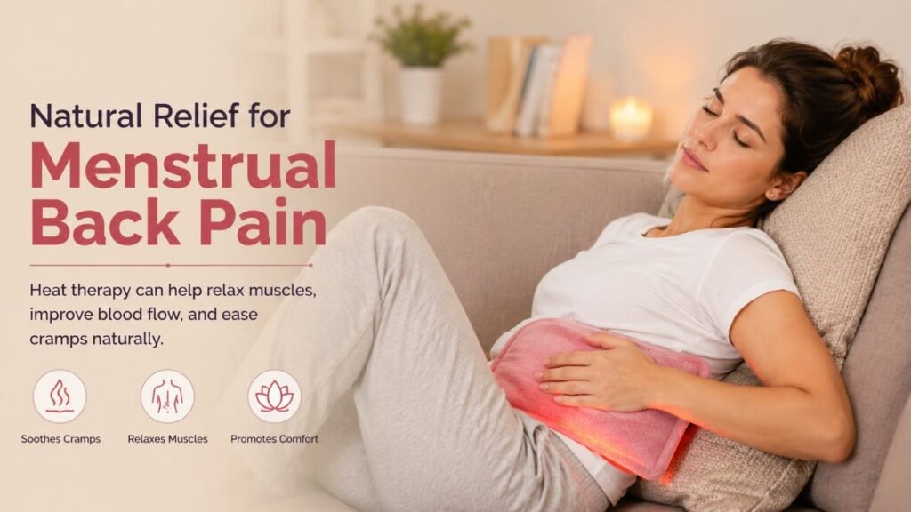 Managing period-related lower back pain in women
