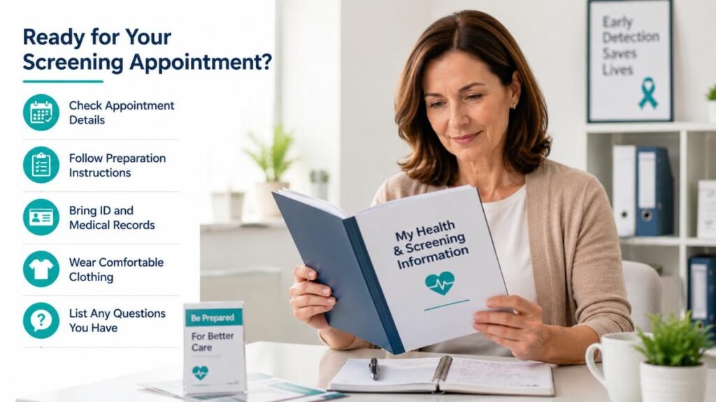 Steps to prepare for your private cancer screening appointment