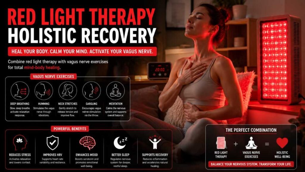 Holistic recovery synergy with red light therapy